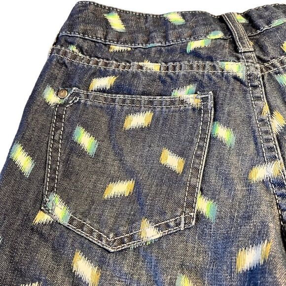Anthropologie Pilcro Artstroke Stet Fit Jean Shorts High Waist Linen Denim 25 - Picture 8 of 11